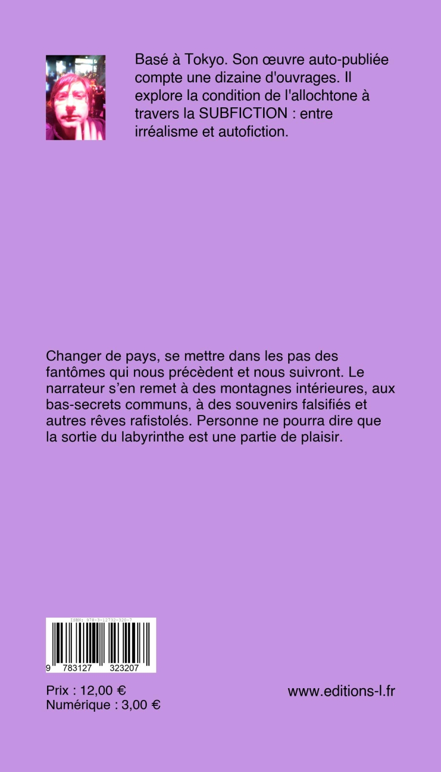 Verso couverture Le Mont Fugitif